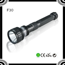 F30 3.7V Rechargeable 10W Black Aluminum Tactical Police Xml T6 Red LED Flashlight Torch